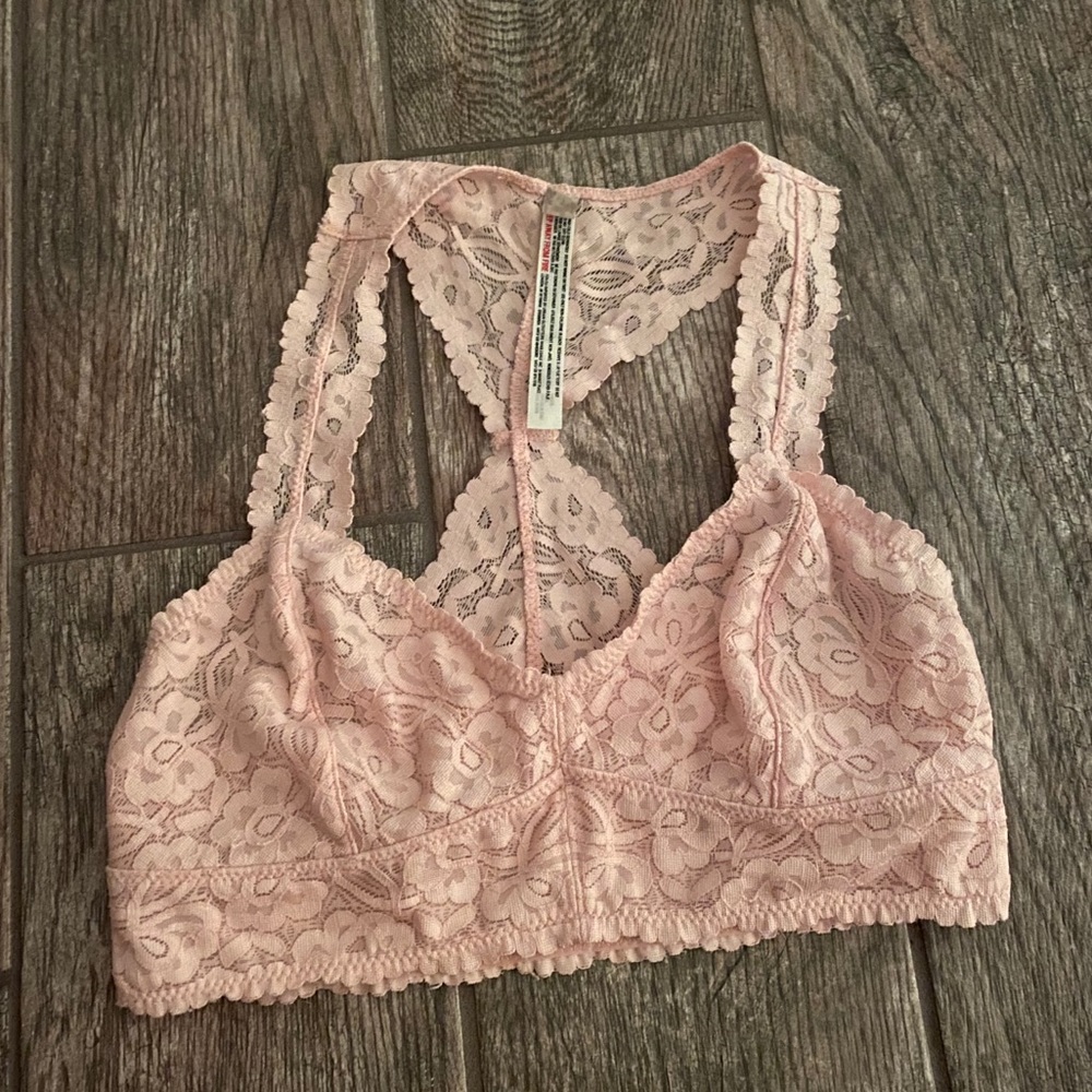 Free people pink bralette